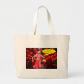 Jumbotasche. Happy Chinese New Year. Panda/man Jumbo Stoffbeutel (Vorne)