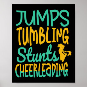 Jumbs-Turnstunts Cheerleading Cheer Cheerleader Poster