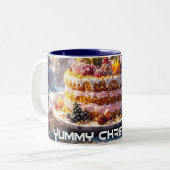 JUMMY CHRISTMAS ZWEIFARBIGE TASSE (Vorderseite Links)