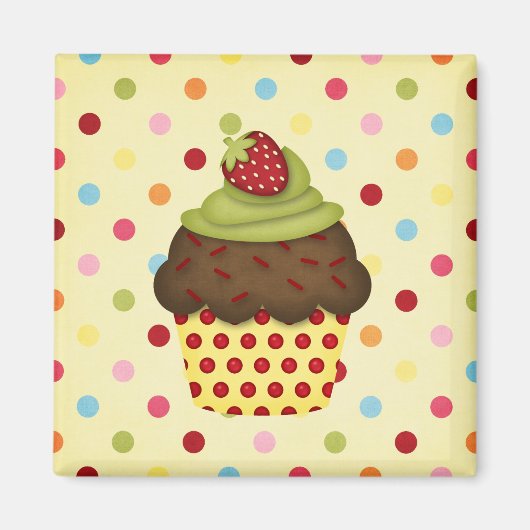 Jummy Cupcake Magnet (Vorne)