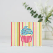 Jummy Cupcake Postkarte (Stehend Vorderseite)