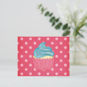 Jummy Cupcake Postkarte (Stehend Vorderseite)