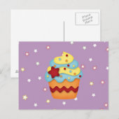 Jummy Cupcake Postkarte (Vorne/Hinten)