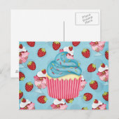 Jummy Cupcake Postkarte (Vorne/Hinten)