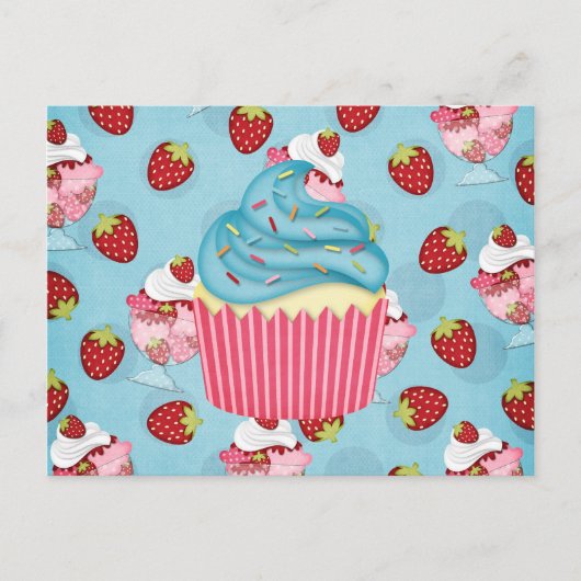 Jummy Cupcake Postkarte (Vorderseite)