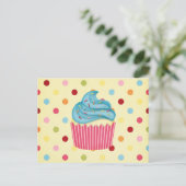 Jummy Cupcake Postkarte (Stehend Vorderseite)