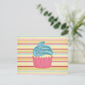 Jummy Cupcake Postkarte (Stehend Vorderseite)