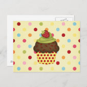 Jummy Cupcake Postkarte (Vorne/Hinten)