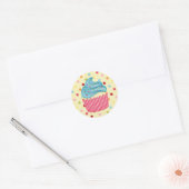 Jummy Cupcake Runder Aufkleber (Umschlag)