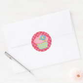 Jummy Cupcake Runder Aufkleber (Umschlag)