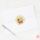 Jummy Cupcake Runder Aufkleber (Umschlag)