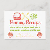Jummy Food Begleitkarte (Vorderseite)