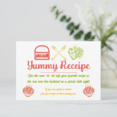 Jummy Food Begleitkarte (Stehend Vorderseite)