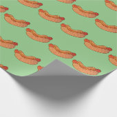 Jummy Hot Dog Food Wrapping Paper Geschenkpapier (Ecke)