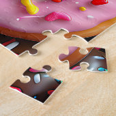 Jummy Pink und Schokolade Donuts mit Sprinklen Puzzle (Seite)