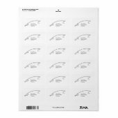 JUMP A MONOGRAM WHITE ADRESSAUFKLEBER (Vorne)