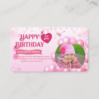 Jump and Play Birthday Invitation Photo Card  Begleitkarte
