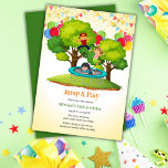 Jump and Play Kids Trampolin Geburtstagsparty Einladung<br><div class="desc">Machen Sie sich bereit, mit unserer Jump and Play Kids Trampolin Geburtstagsfeier zu einem unvergesslichen Geburtstagsfest zu werden! Diese lebhafte und spielerische Einladung Set die Bühne für ein aktionsreiches Party voller Spaß und Spannung. Mit einem bunten Trampolin-Design erweckt es den Nervenkitzel des Bouncens und Springens vor Freude. Mit lebendigen Farben...</div>