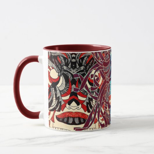 Jump-Around-Ghost-Maske-Tasse Tasse (Links)