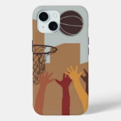 Jump Ball Basketball - iPhone 15 Case (Rückseite)