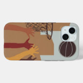 Jump Ball Basketball - iPhone 15 Case (Rückseite (Horizontal))