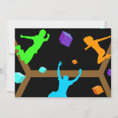 Jump Birthday Bounce House Trampolin Park Foto Einladung (Rückseite)