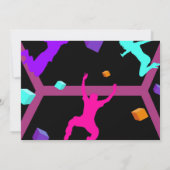 Jump Birthday Bounce House Trampolin Park Foto Einladung (Rückseite)