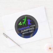 Jump Birthday Boy Matching Danke Stickers (Umschlag)