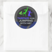 Jump Birthday Boy Matching Danke Stickers (Tasche)