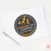 Jump Birthday Boy Matching Danke Stickers (Umschlag)