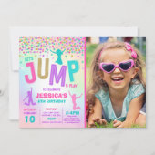 Jump Birthday Einladung Jump Trampolin Party (Vorderseite)