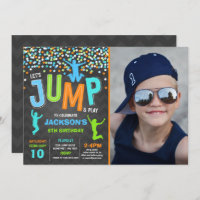 Jump Birthday Einladung Jump Trampolin Party