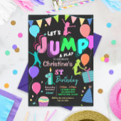 Jump Birthday Einladung Springen Trampolin Party