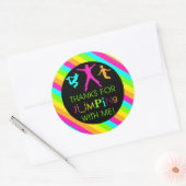 Jump Birthday Girl Matching Danke Stickers (Umschlag)