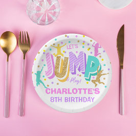 Jump Birthday Paper Plate Pappteller