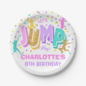 Jump Birthday Paper Plate Pappteller (Vorderseite)