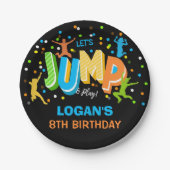 Jump Birthday Paper Plate Pappteller (Vorderseite)