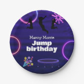 Jump Birthday Pappteller (Vorderseite)