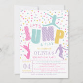 Jump Birthday Party Einladung (Vorderseite)