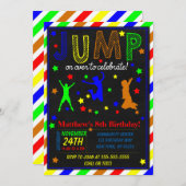 Jump Birthday Party Einladung für einen Jungen (Vorne/Hinten)