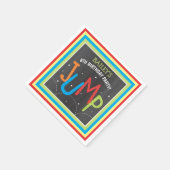 Jump Birthday Party Trampoline Bounce House Serviette (Ecke)