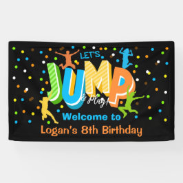 Jump Birthday Party Vinyl Willkommens-Banner Banner