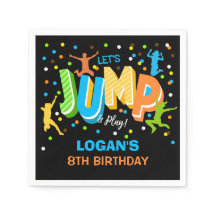Jump Birthday Personalisiert Napkins