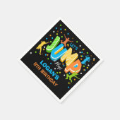 Jump Birthday Personalisiert Napkins Serviette (Ecke)