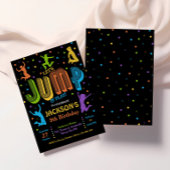 Jump Birthday Trampolin Party Einladung