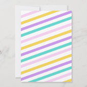 Jump Bounce House - Farbiges Kindergeburtstag Part Einladung (Rückseite)