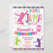 Jump Bounce House Trampoline Geburtstagseinladung Einladung (Vorderseite)