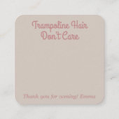 Jump Bounce Trampoline Boho Haargummi Fevor Card Begleitkarte (Vorderseite)