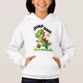 Jump Dino - Cartoon Sticker hoodie