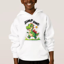 Jump Dino - Cartoon Sticker hoodie